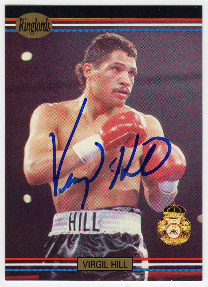 Virgil Hill Signed 1991 Ringlords Boxing Trading Card #16