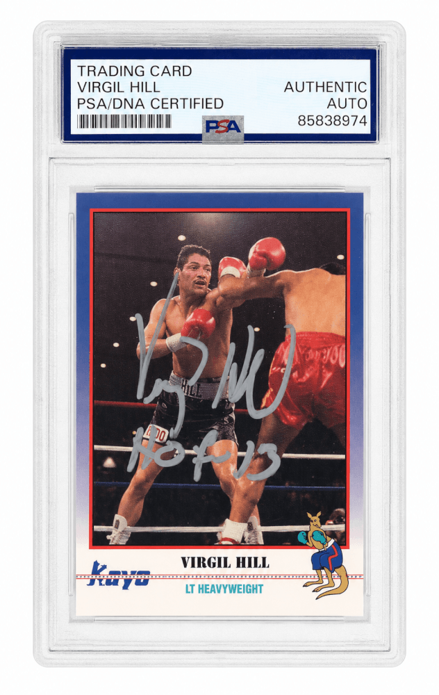 Virgil Hill Signed 1991 Kayo Boxing Trading Card #101 w/HOF'13 - (PSA Encapsulated)