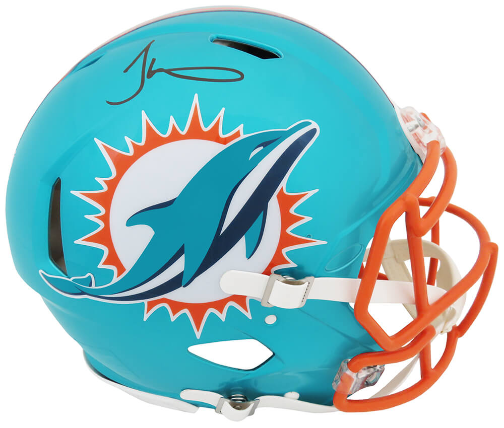 Tyreek Hill Signed Miami Dolphins FLASH Riddell Full Size Speed Replica Helmet
