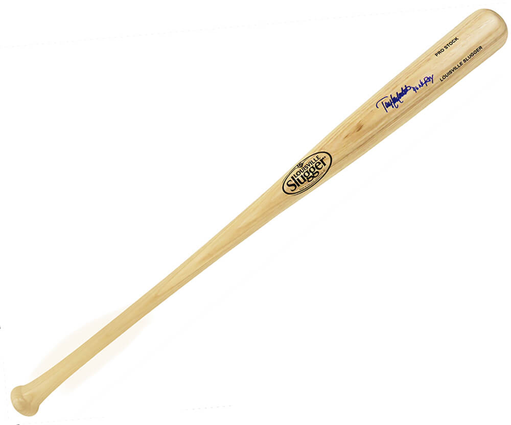 Todd Hollandsworth Signed Louisville Slugger Pro Stock Blonde Baseball Bat w/96 NL ROY