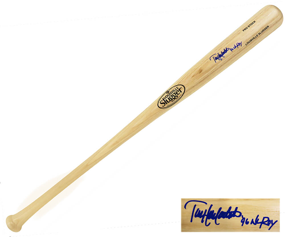 Todd Hollandsworth Signed Louisville Slugger Pro Stock Blonde Baseball Bat w/96 NL ROY