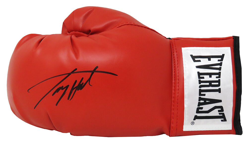 Larry Holmes Signed Everlast Red Boxing Glove