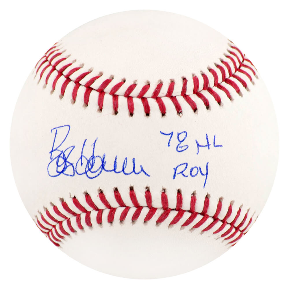 Bob Horner Signed Rawlings MLB Baseball w/78 NL ROY
