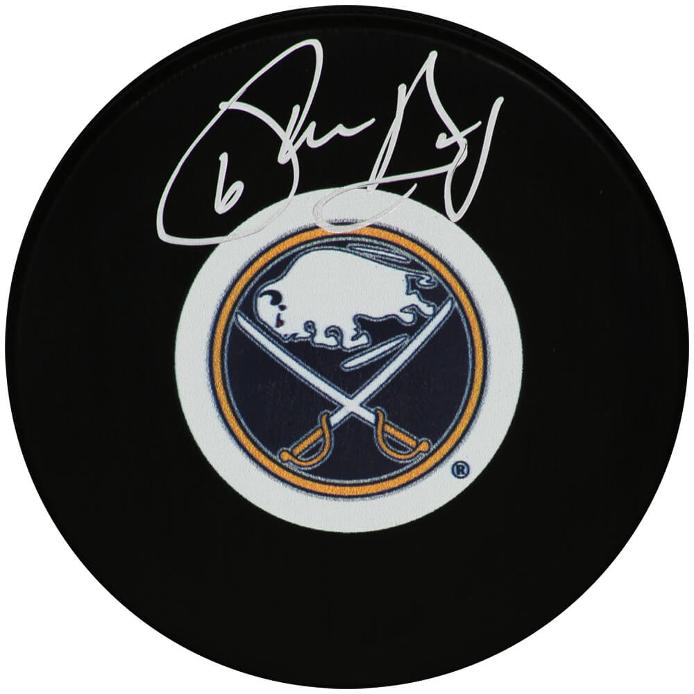 Phil Housley Signed Buffalo Sabres Logo Hockey Puck