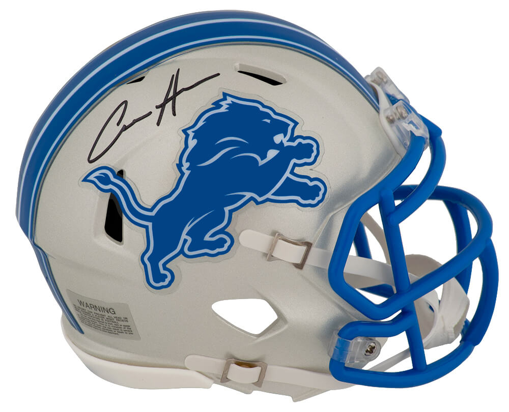 Aidan Hutchinson Signed Detroit Lions Riddell Speed Mini Helmet