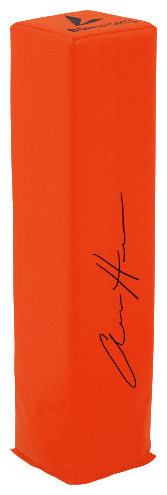 Aidan Hutchinson Signed BSN Orange Endzone Football Pylon