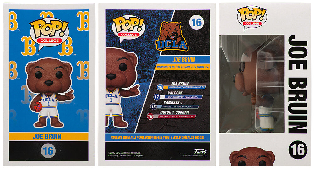 Nico Iamaleava Signed UCLA Joe Bruin NCAA Mascot Funko Pop Doll #16