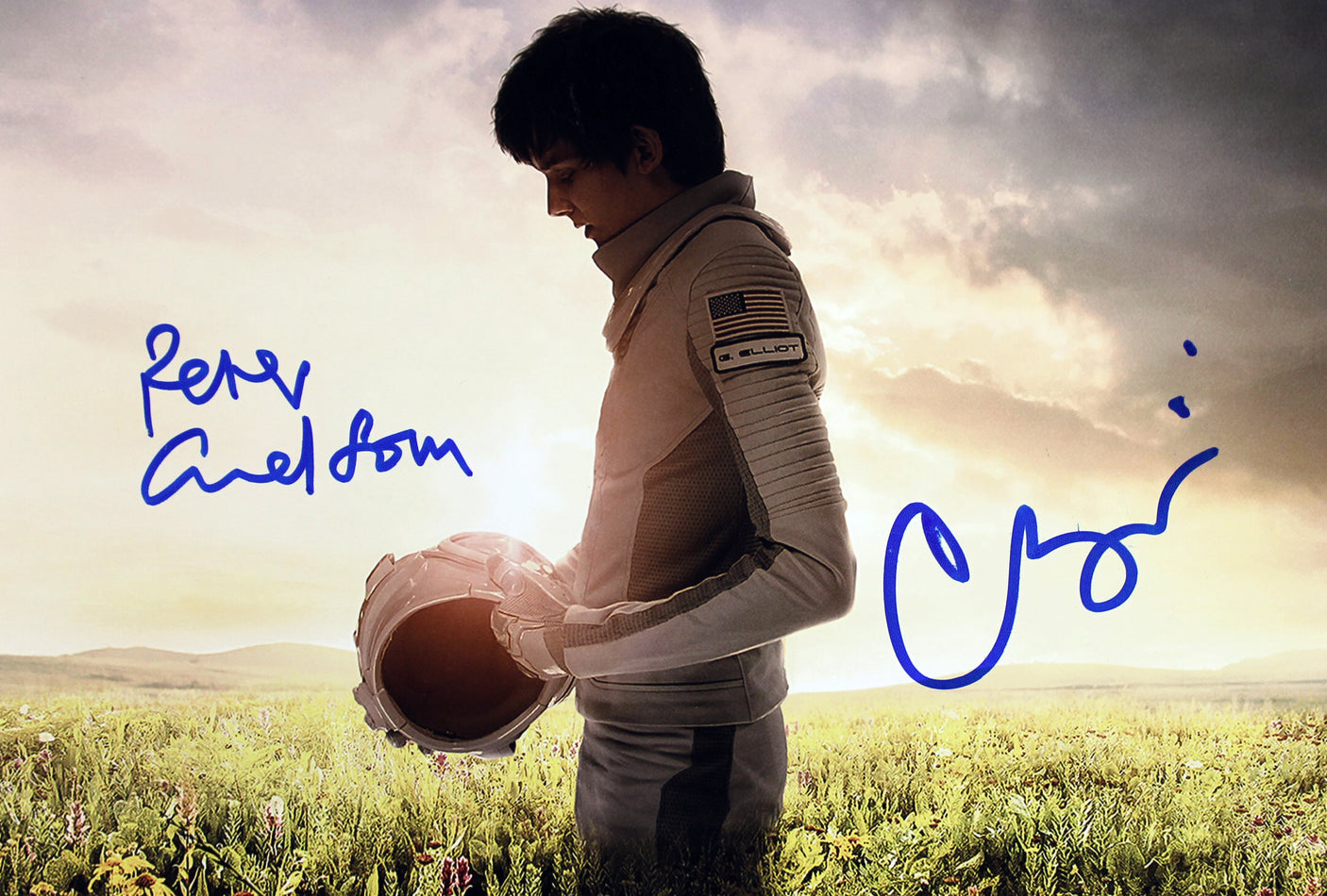 Eric Dickerson "HOF 99" Authentic Signed Blue Pro Style Jersey BAS Witnessed 1