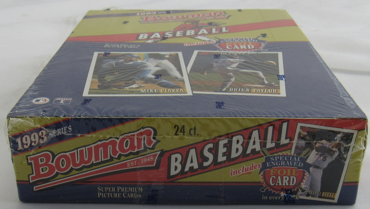 1993 Bowman Baseball Factory Sealed Hobby Wax Box 24 Packs Derek Jeter Rookie RC