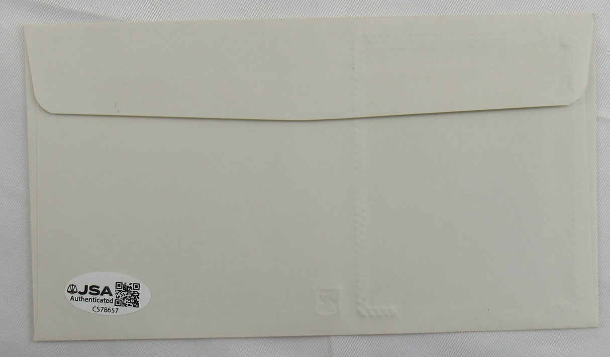 Yogi Berra Signed Cachet Auto Envelope JSA CS78657