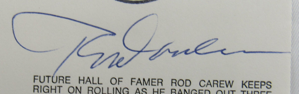 Rod Carew Signed Cachet Auto Envelope JSA CS78659