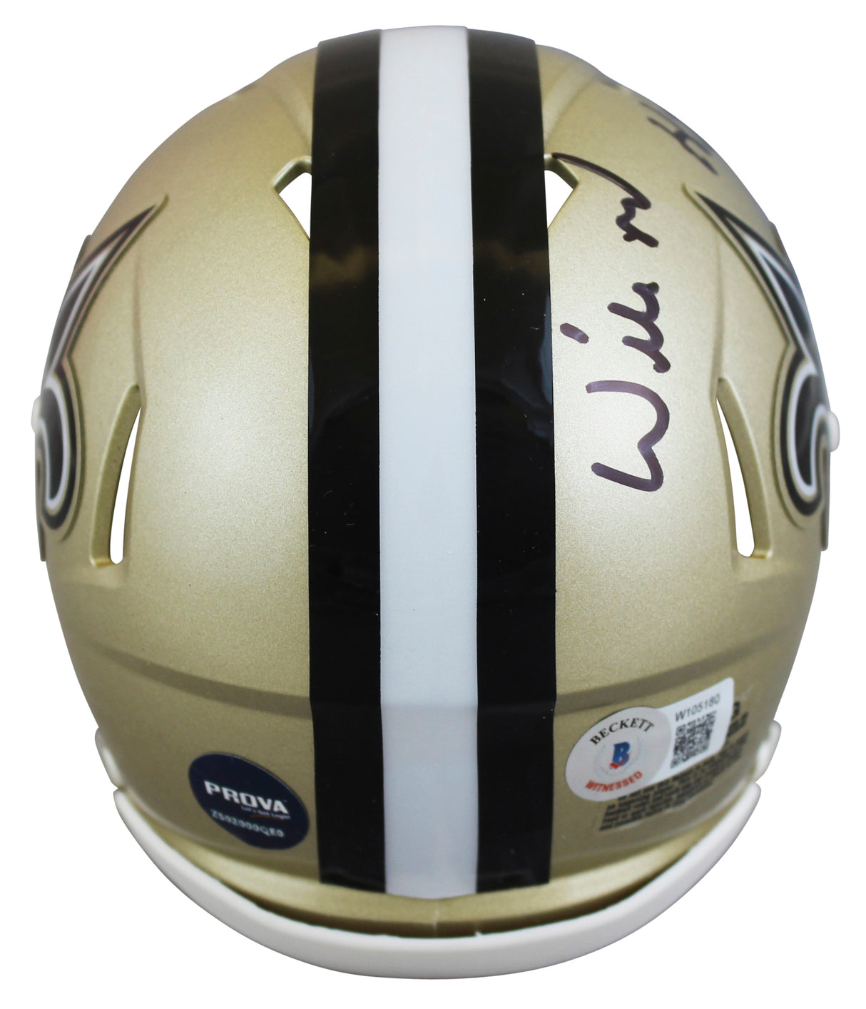 Saints Willie Roaf "HOF 12" Authentic Signed Speed Mini Helmet BAS Witnessed