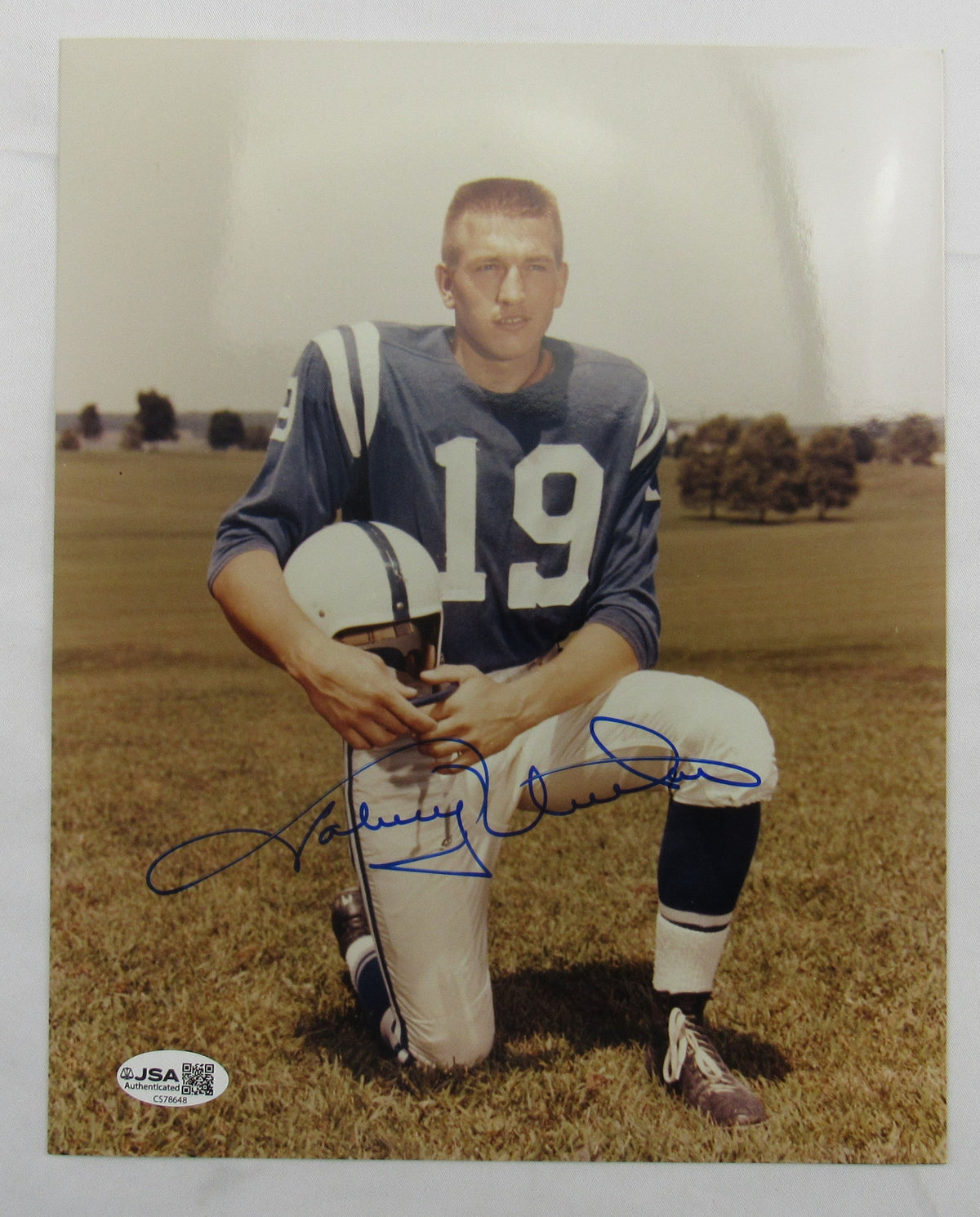 Johnny Unitas Signed 8x10 Photo JSA CS78648