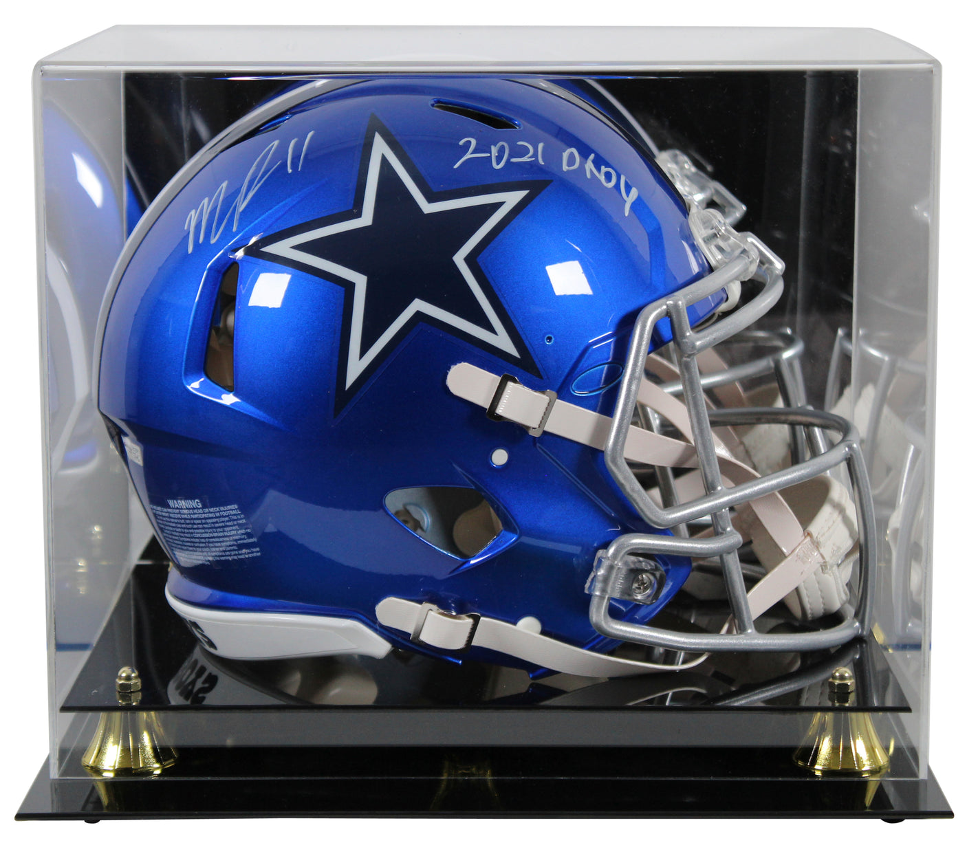 Cowboys Micah Parsons Signed Flash F/S Speed Proline Helmet w/ Case Fanatics