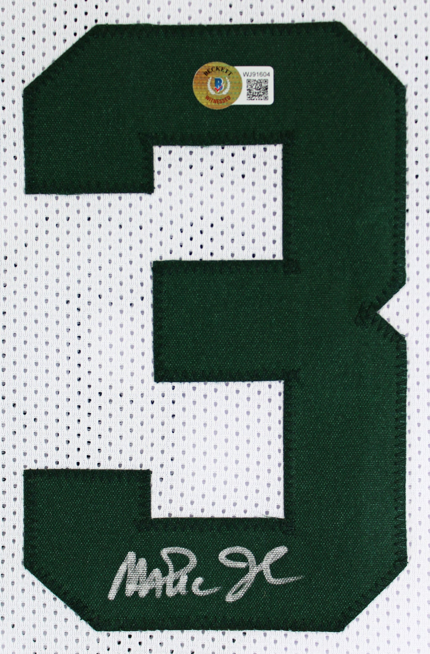 Michigan State Magic Johnson Authentic Signed White Jersey BAS Witnessed