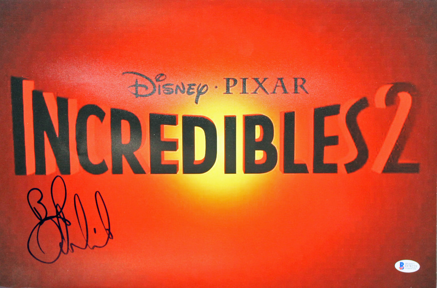 Bob Odenkirk The Incredibles 2 Authentic Signed 12x18 Photo BAS #D78225