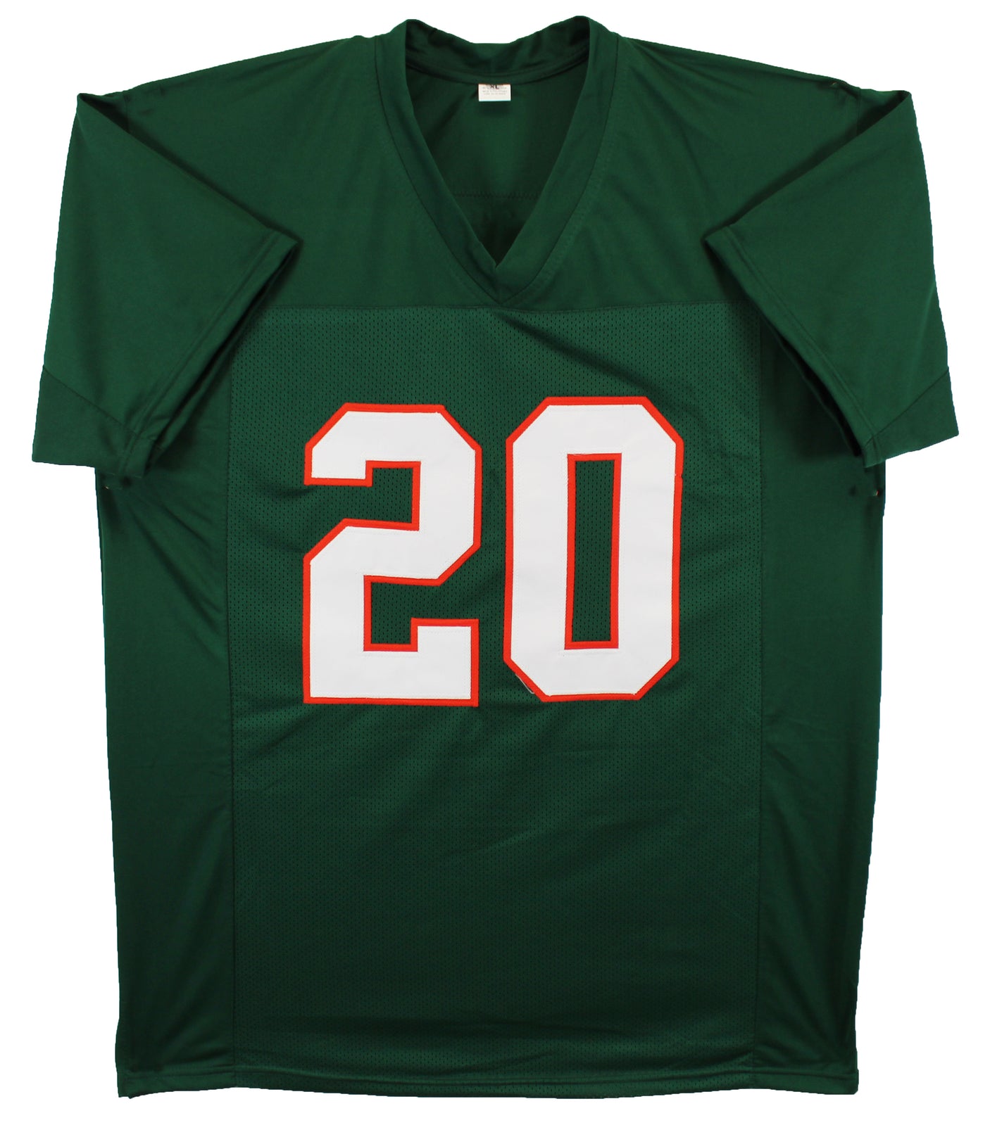 Miami Ed Reed Authentic Signed Green Pro Style Jersey BAS Witnessed