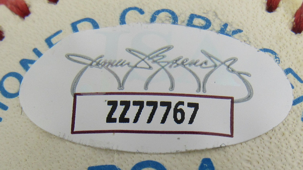Sandy Koufax Nolan Ryan Bob Feller Signed Auto Rawlings Baseball JSA LOA ZZ77767