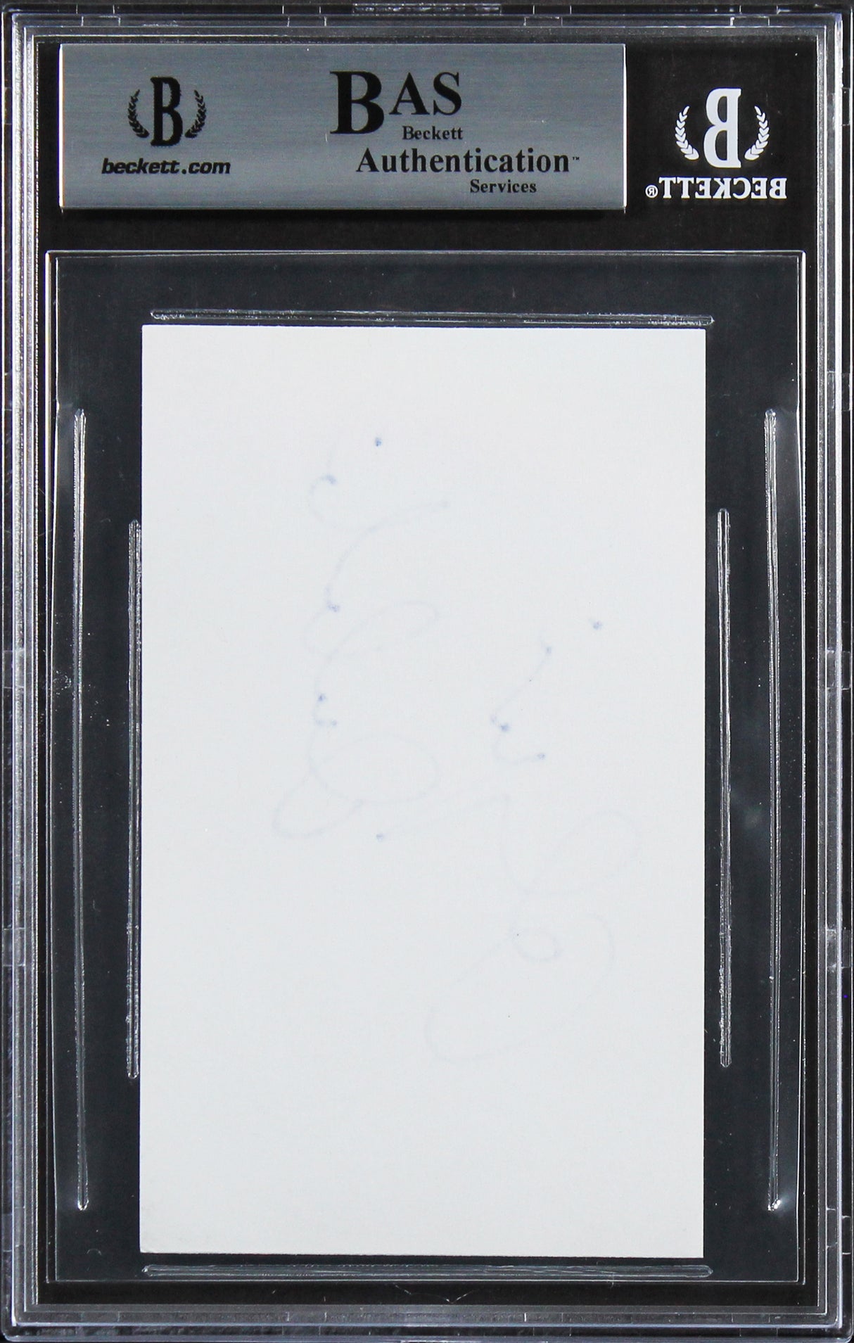 Olympia Dukakis Moonstruck Authentic Signed 3x5 Index Card BAS Slabbed 2