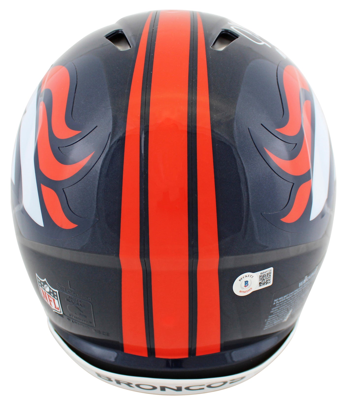 Broncos Champ Bailey "HOF 19" Signed Full Size Speed Proline Helmet BAS Witness