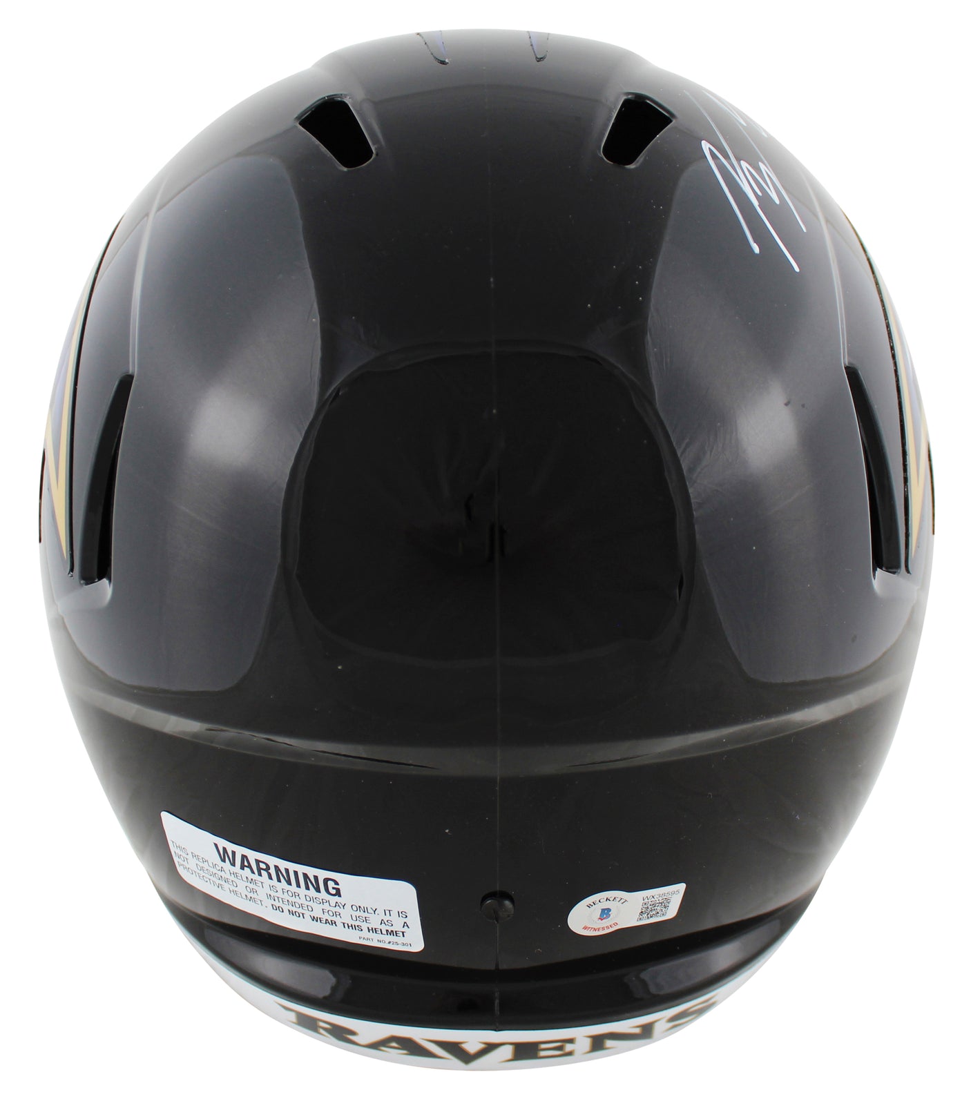 Ravens Kyle Hamilton Authentic Signed Full Size Speed Rep Helmet BAS Witnessed