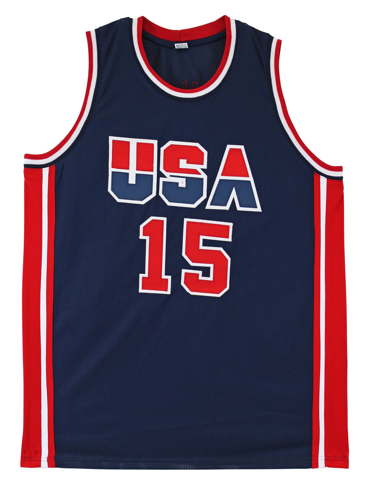 Magic Johnson Team USA Authentic Signed Blue Pro Style Jersey BAS Witnessed