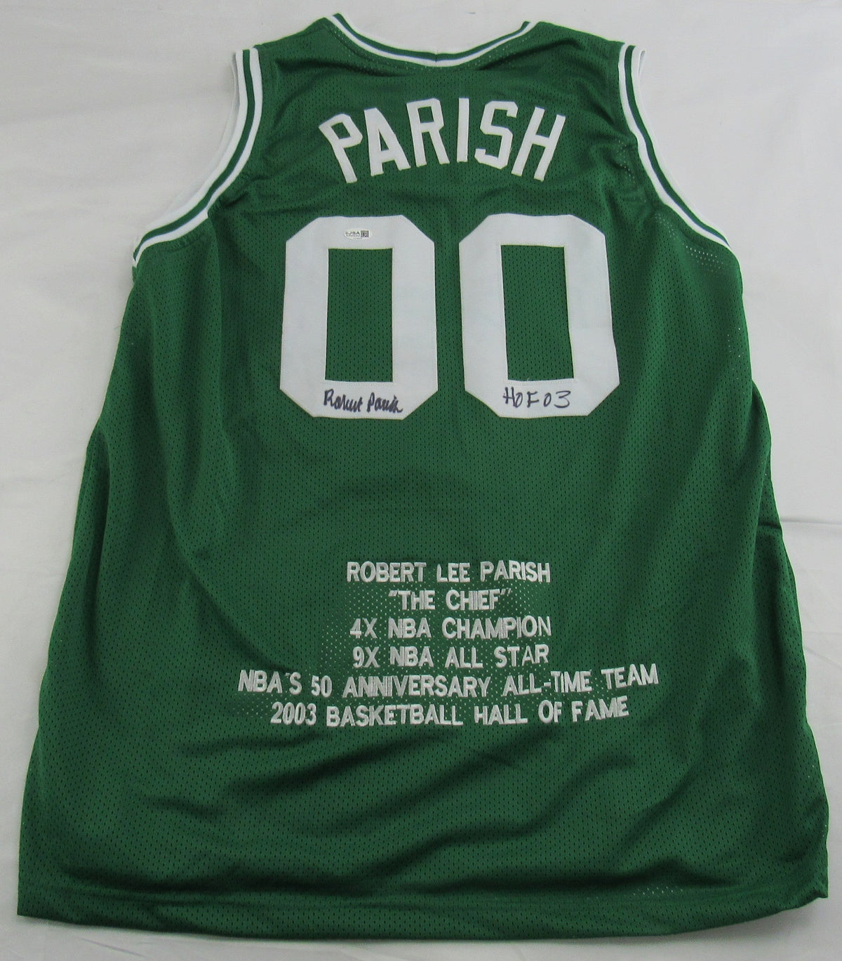 Robert Parrish Signed Celtics Jersey JSA CS78509