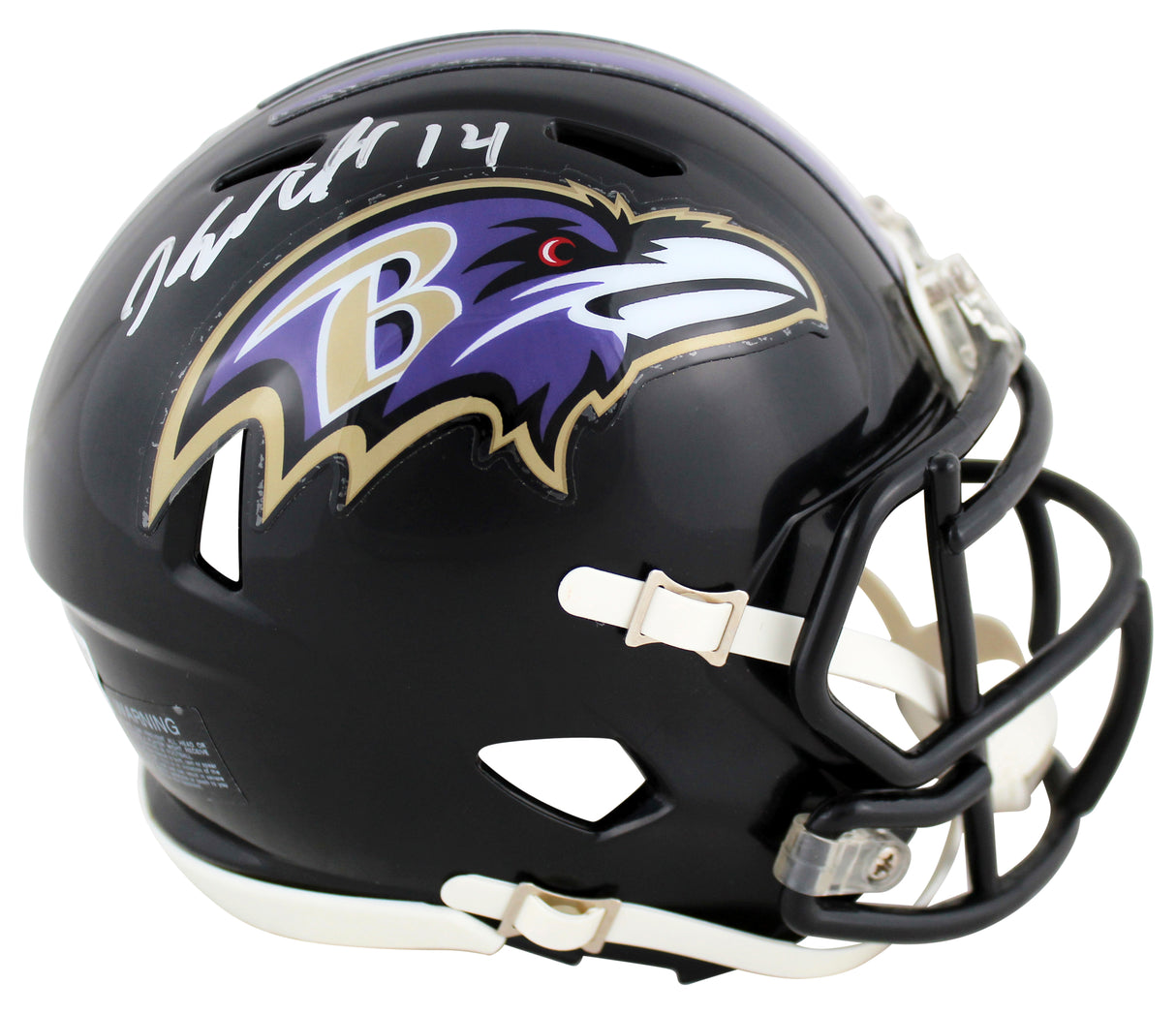Ravens Kyle Hamilton Authentic Signed Speed Mini Helmet W/ Case BAS Witnessed
