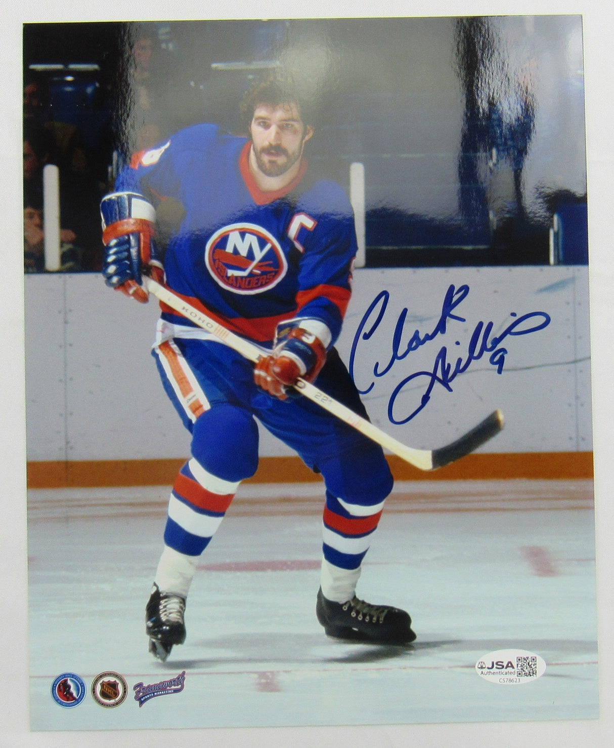 Clark Gillies Signed 8x10 Photo JSA CS78623