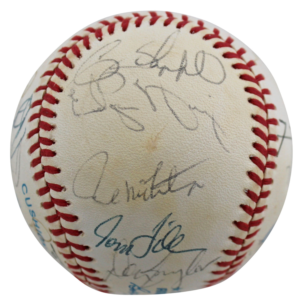1991 Brewers (23) Yount Molitor, Sheffield +20 Signed Oal Baseball BAS #AC01906