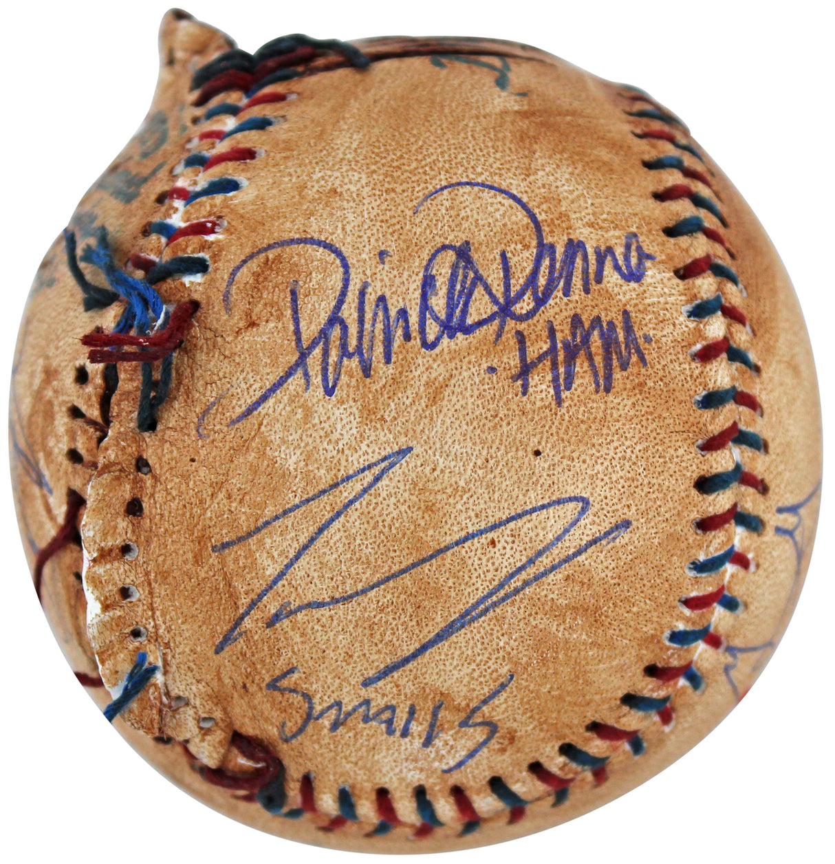 Sandlot (8) Guiry, Leopardi, Renna +5 Signed Chewed Baseball w/ Character BAS