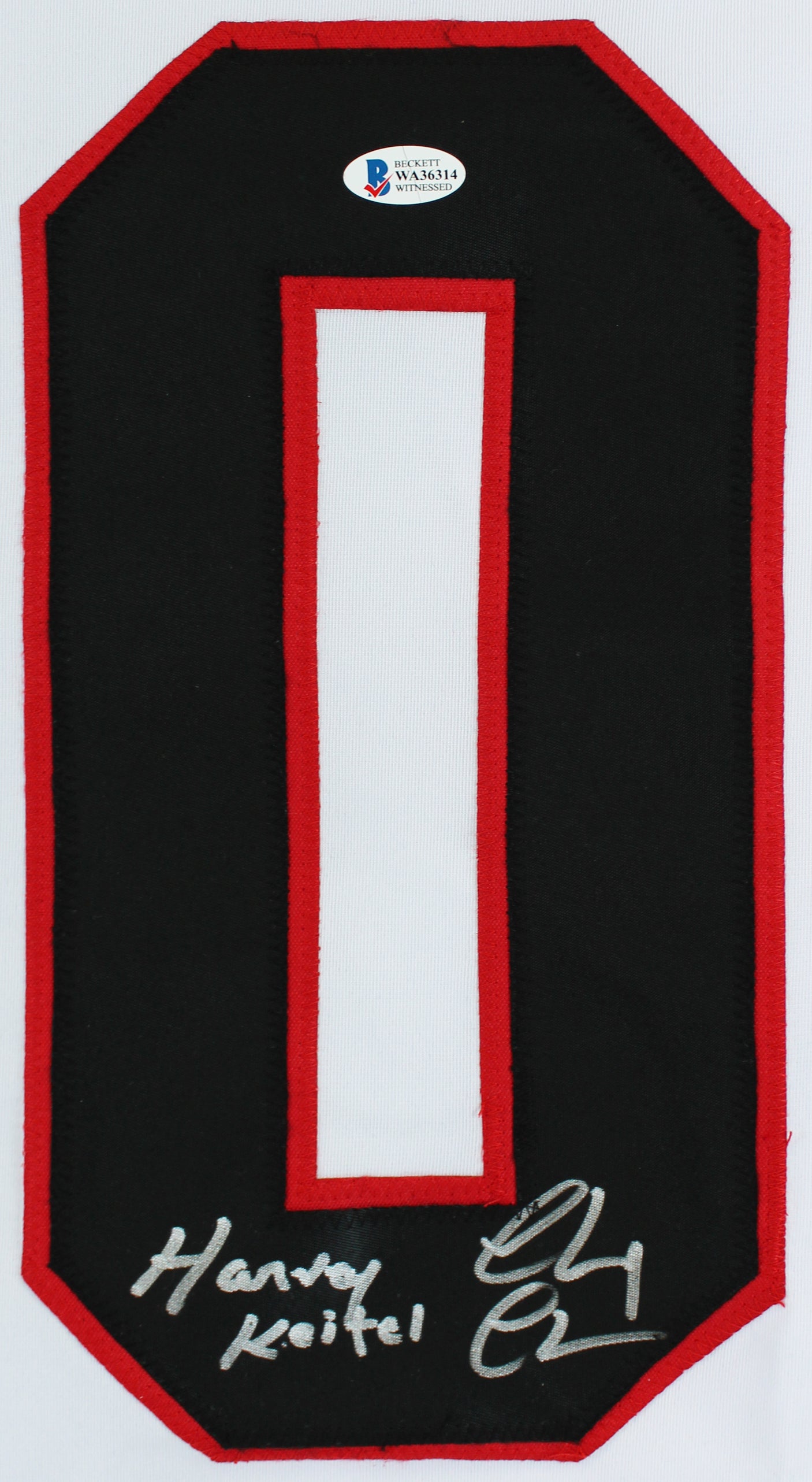 Chevy Chase Christmas Vacation "Harvey Keitel" Signed Santa Clark Jersey BAS Wit