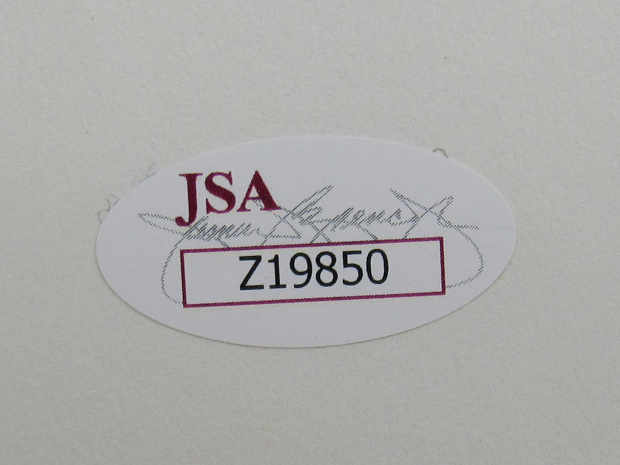 Jackie Robinson Signed Auto HOF Plaque Card JSA LOA Z19850