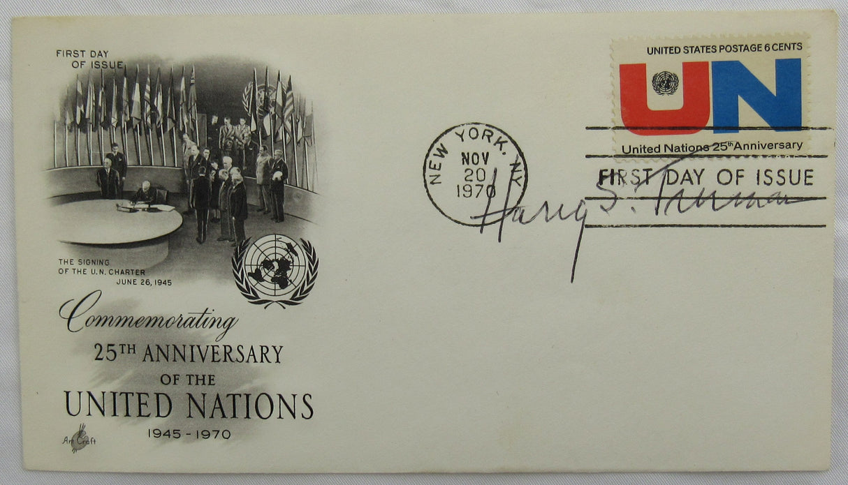 Harry Truman Signed Auto Envelope JSA LOA Z19851