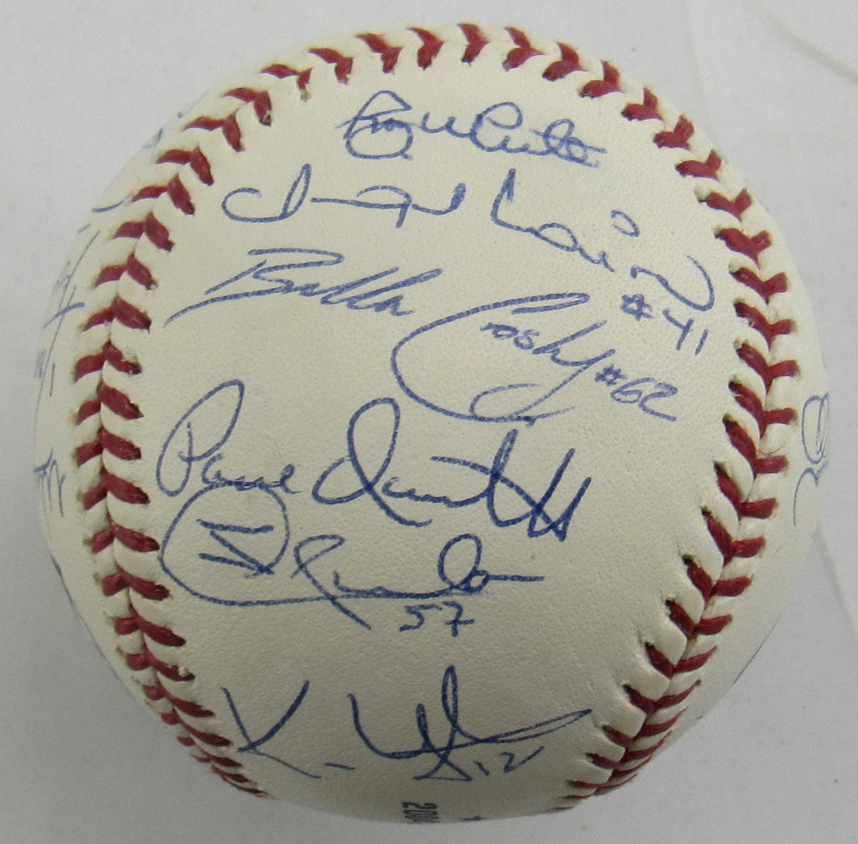 Derek Jeter Mariano Rivera Mike Mussina +23 2004 Yankees Team Signed Auto Rawlings Baseball JSA LOA ZZ82759