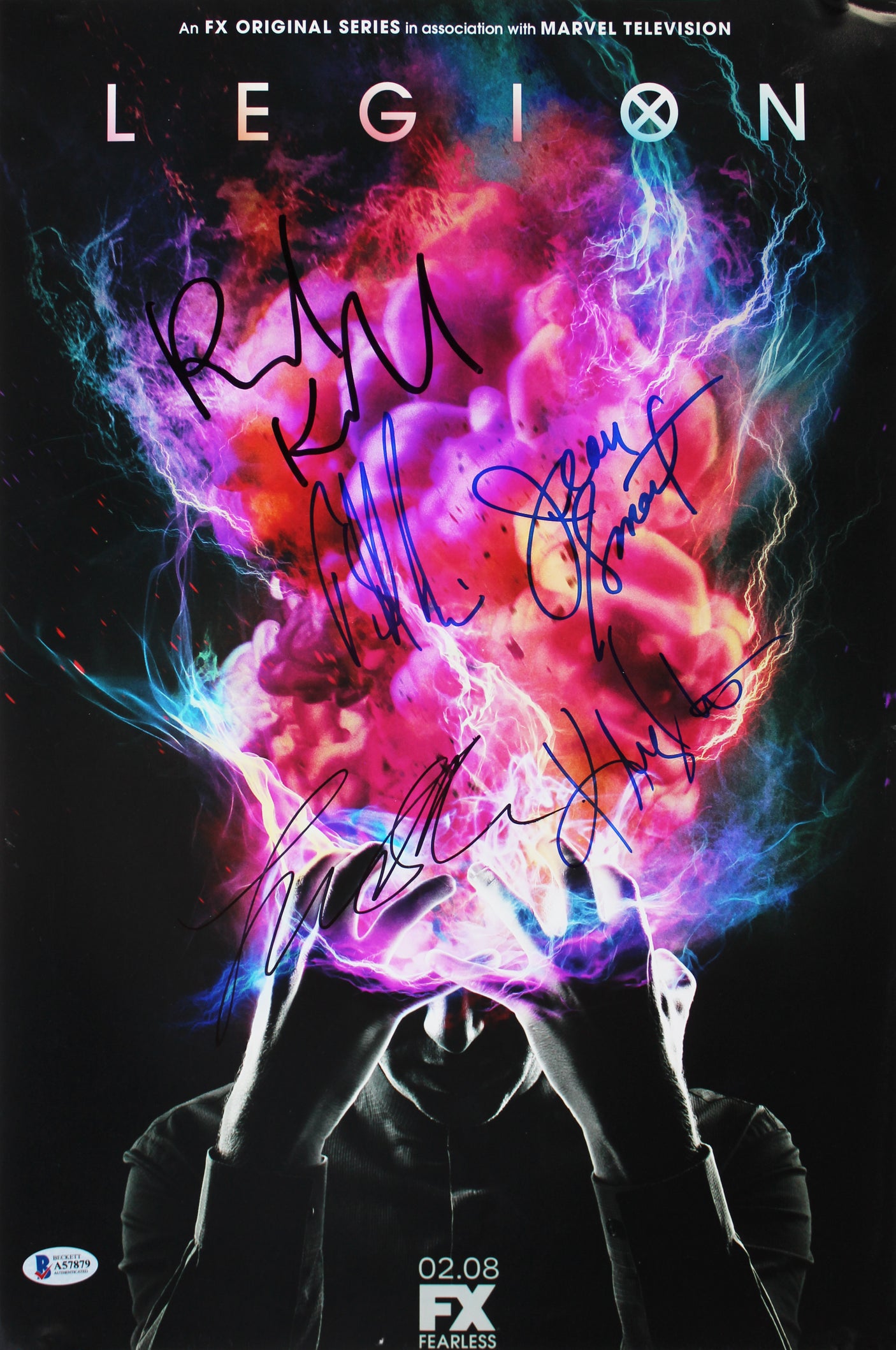 Legion (5) Keller, Smart, Irwin, Aselton & 1 Signed 12x18 Photo BAS #A57879