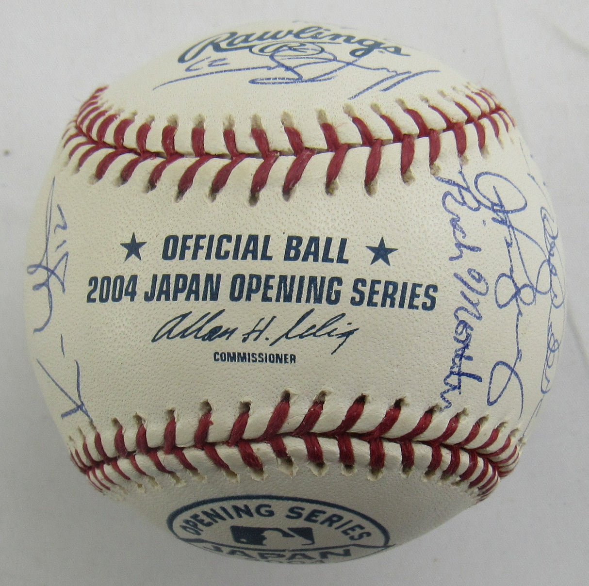 Derek Jeter Mariano Rivera Mike Mussina +23 2004 Yankees Team Signed Auto Rawlings Baseball JSA LOA ZZ82759