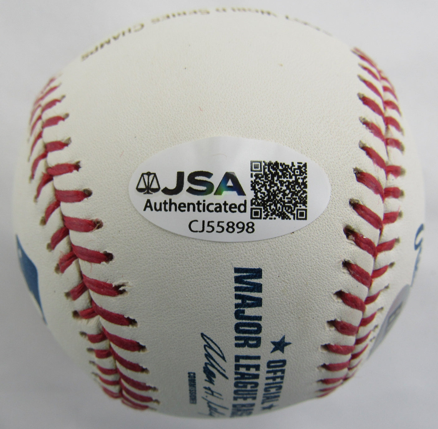 Jonathan Papelbon Signed Auto Rawlings 2007 World Series Baseball #143/500 JSA CJ55898