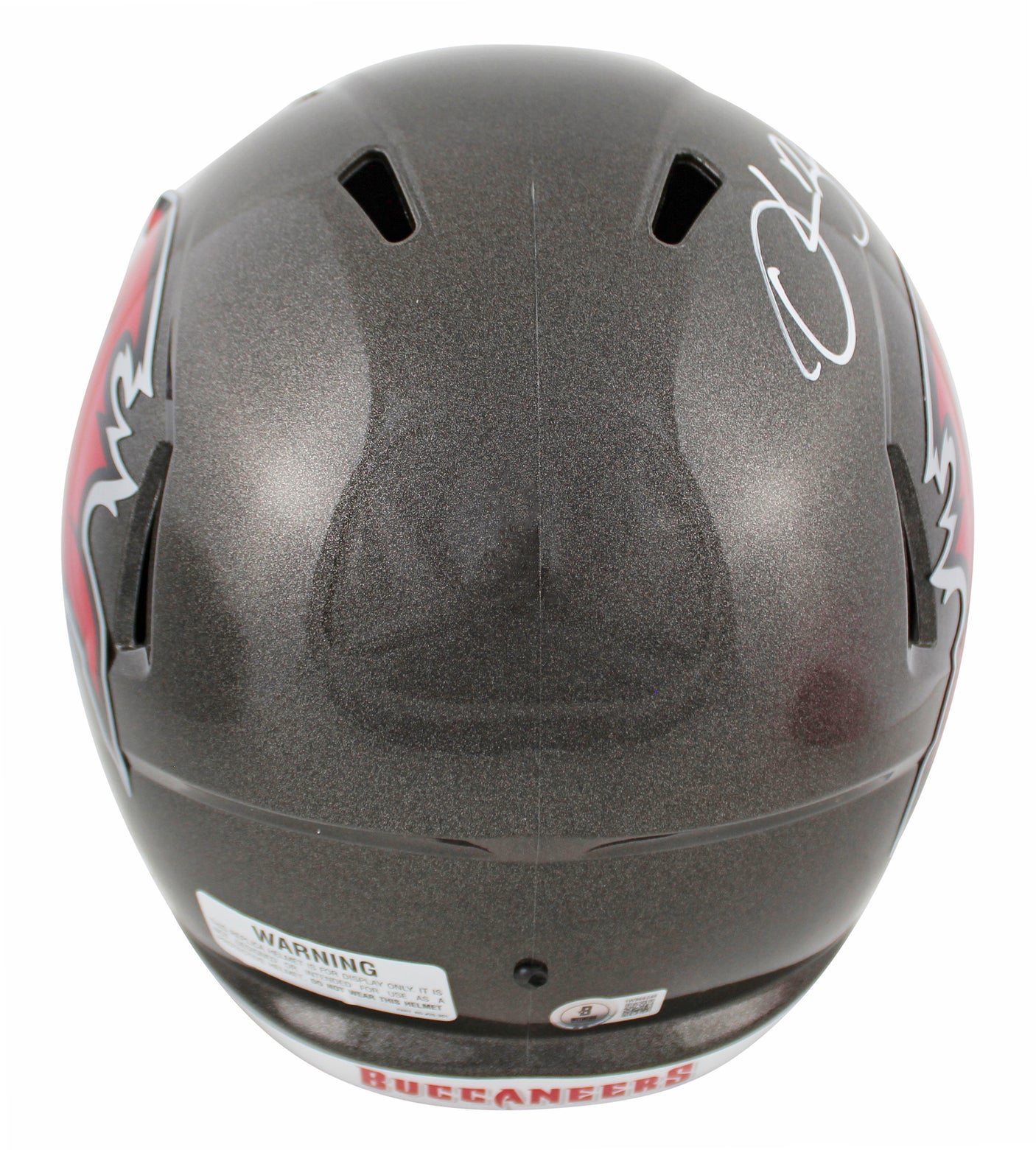 Buccaneers Derrick Brooks Signed Full Size Speed Rep Helmet BAS Witnessed