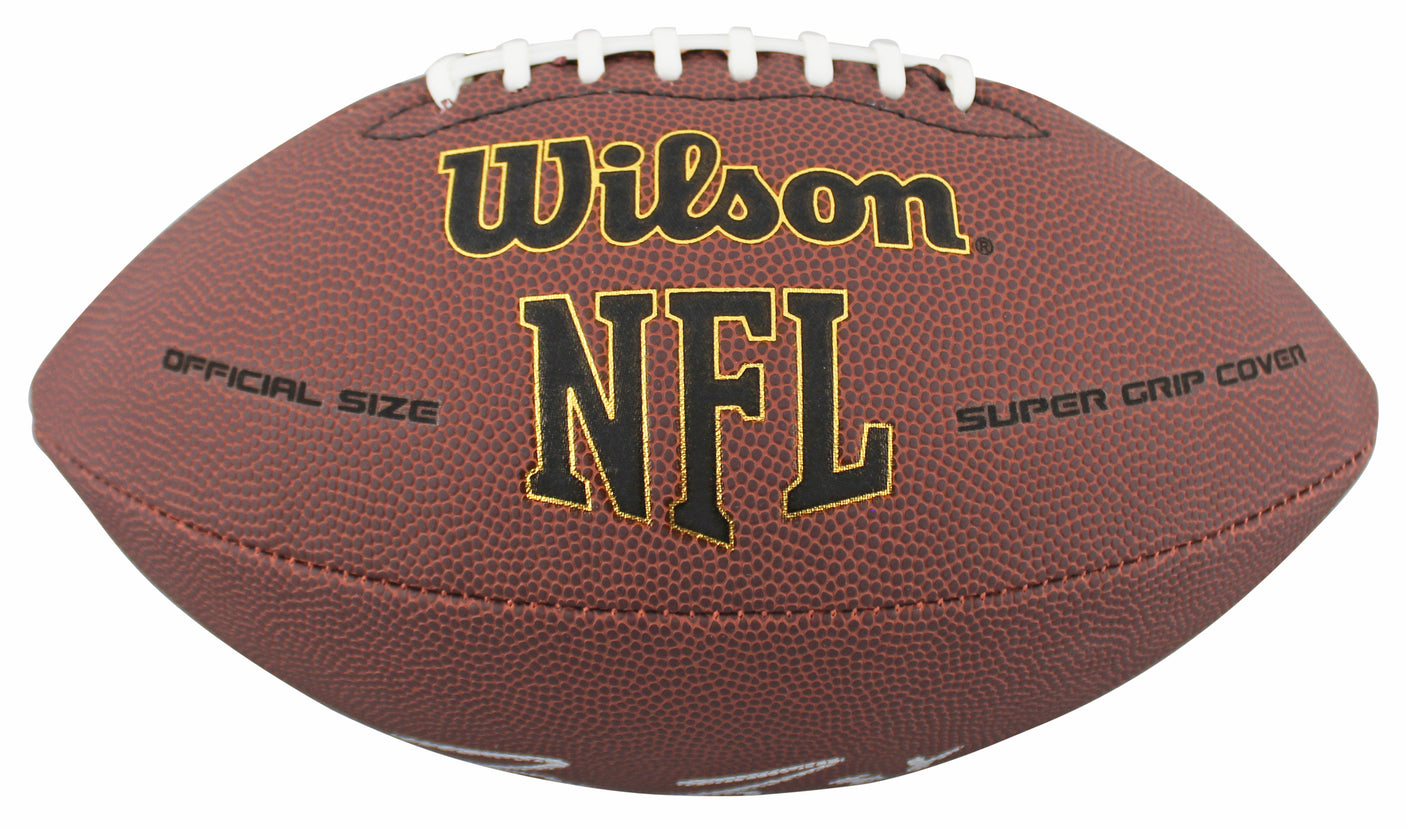 Steelers Pat Freiermuth Signed Wilson Super Grip Football W/ Case BAS Witnessed