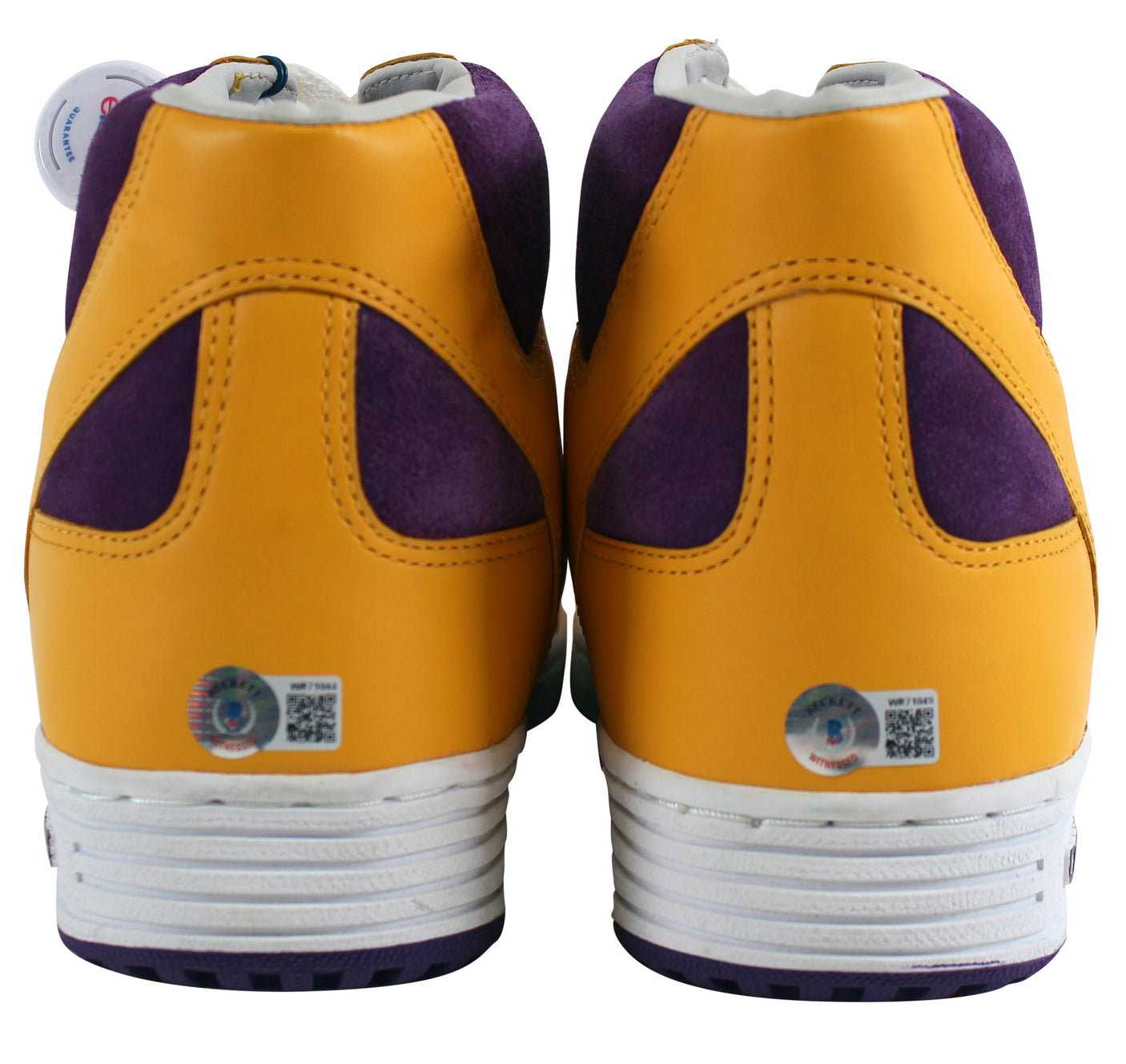 Lakers Magic Johnson "HOF 02" Authentic Signed Converse Weapon Shoes BAS Witness