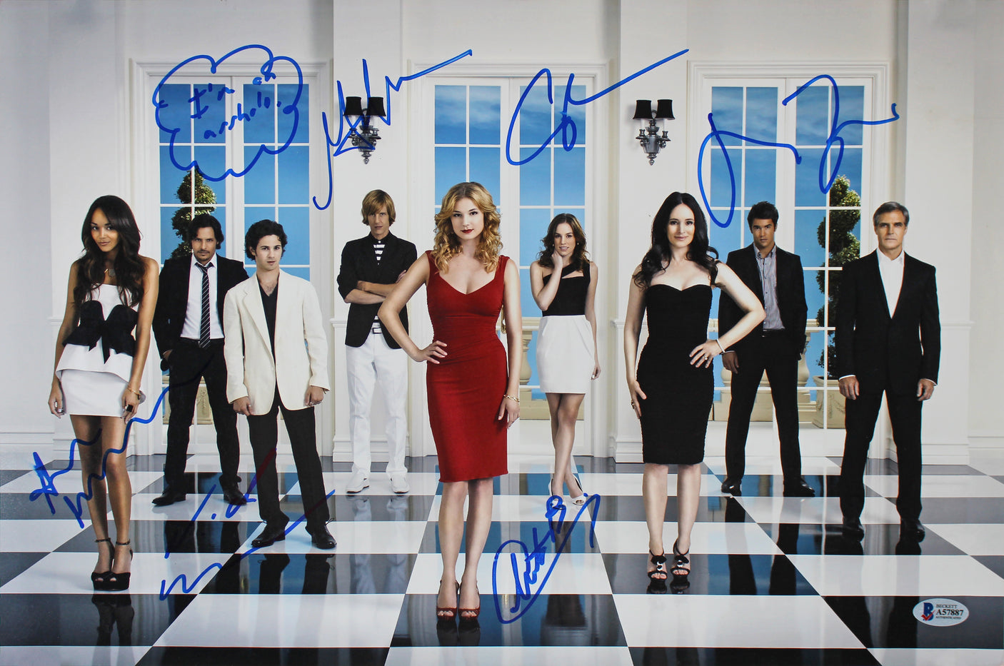 Revenge (6) Allen, Madekwe, Bowman, Paolo, Wechsler, Mann Signed 12x18 Photo BAS