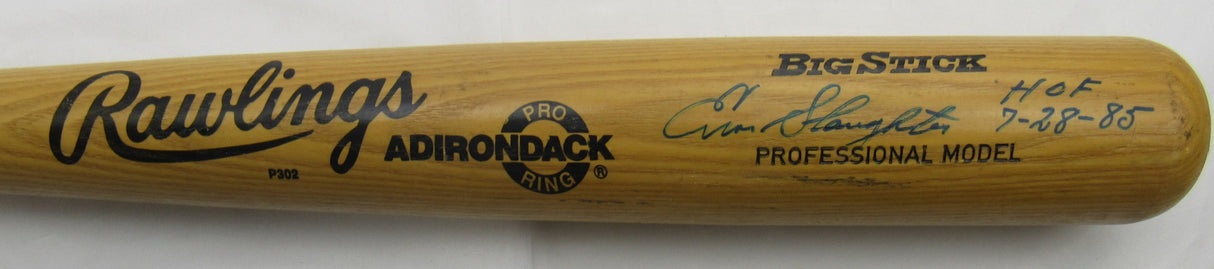 Enos Slaughter Signed Rawlings Baseball Bat JSA CS78668