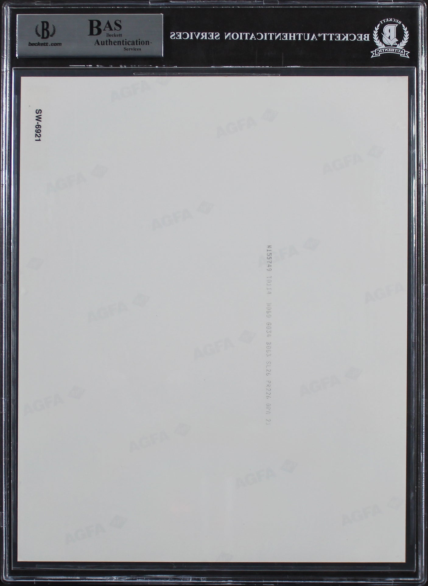 Mark Hamill & Garrick Hagon Star Wars A New Hope Signed 8x10 Photo BAS Slabbed