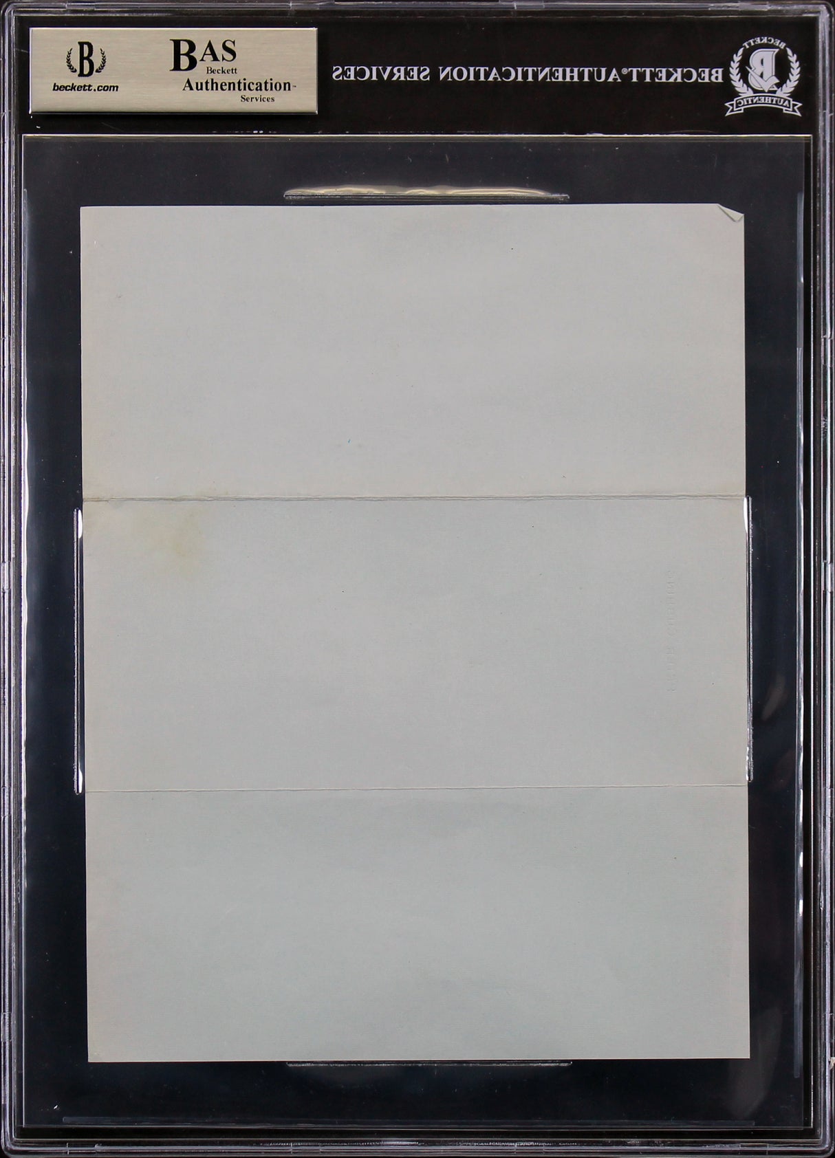 Peter Cushing Star Wars Signed 7x8.75 Letter Dated April 1973 BAS Slabbed