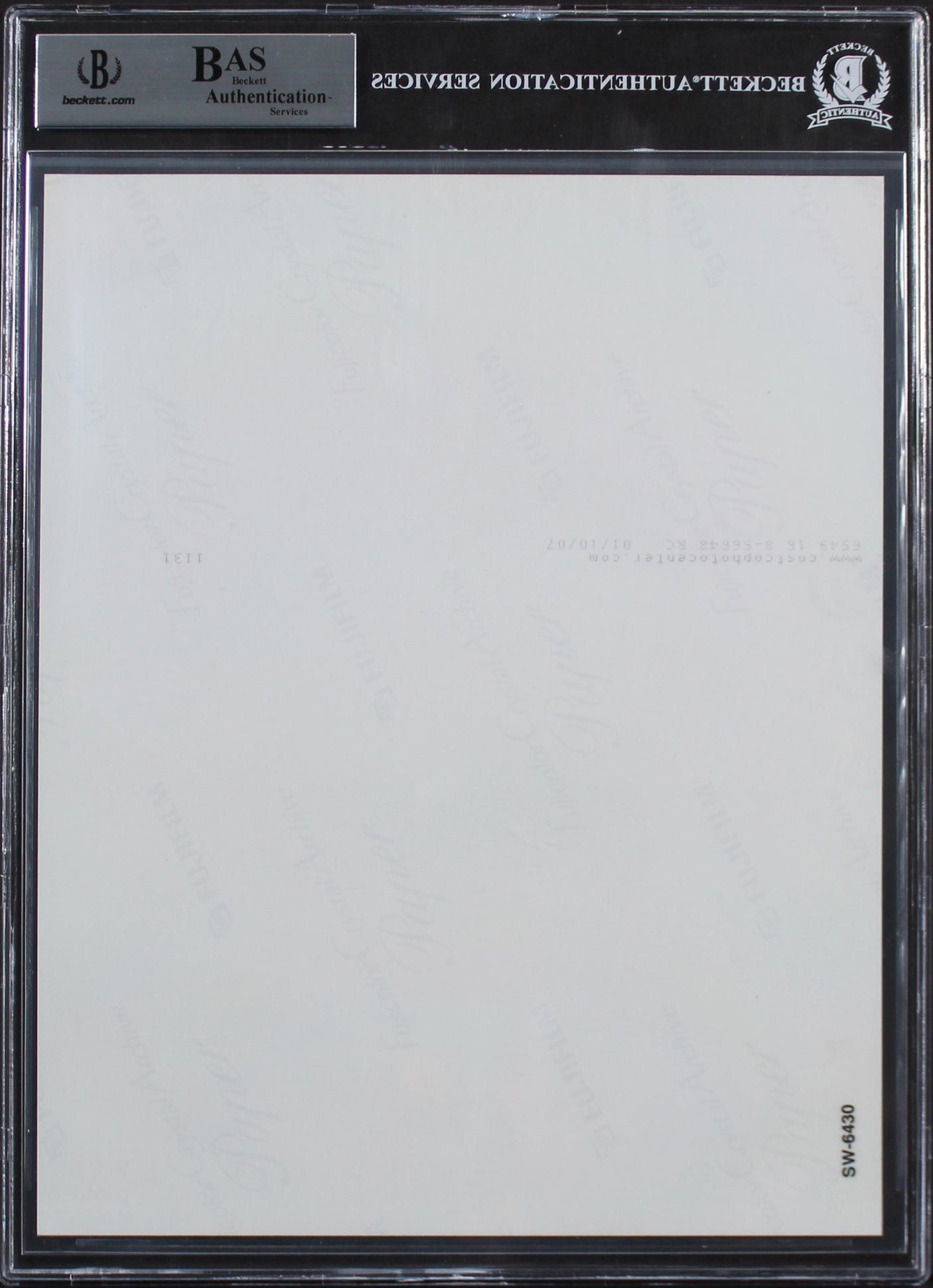 Mark Hamill Star Wars A New Hope Authentic Signed 8x10 Photo BAS Slabbed