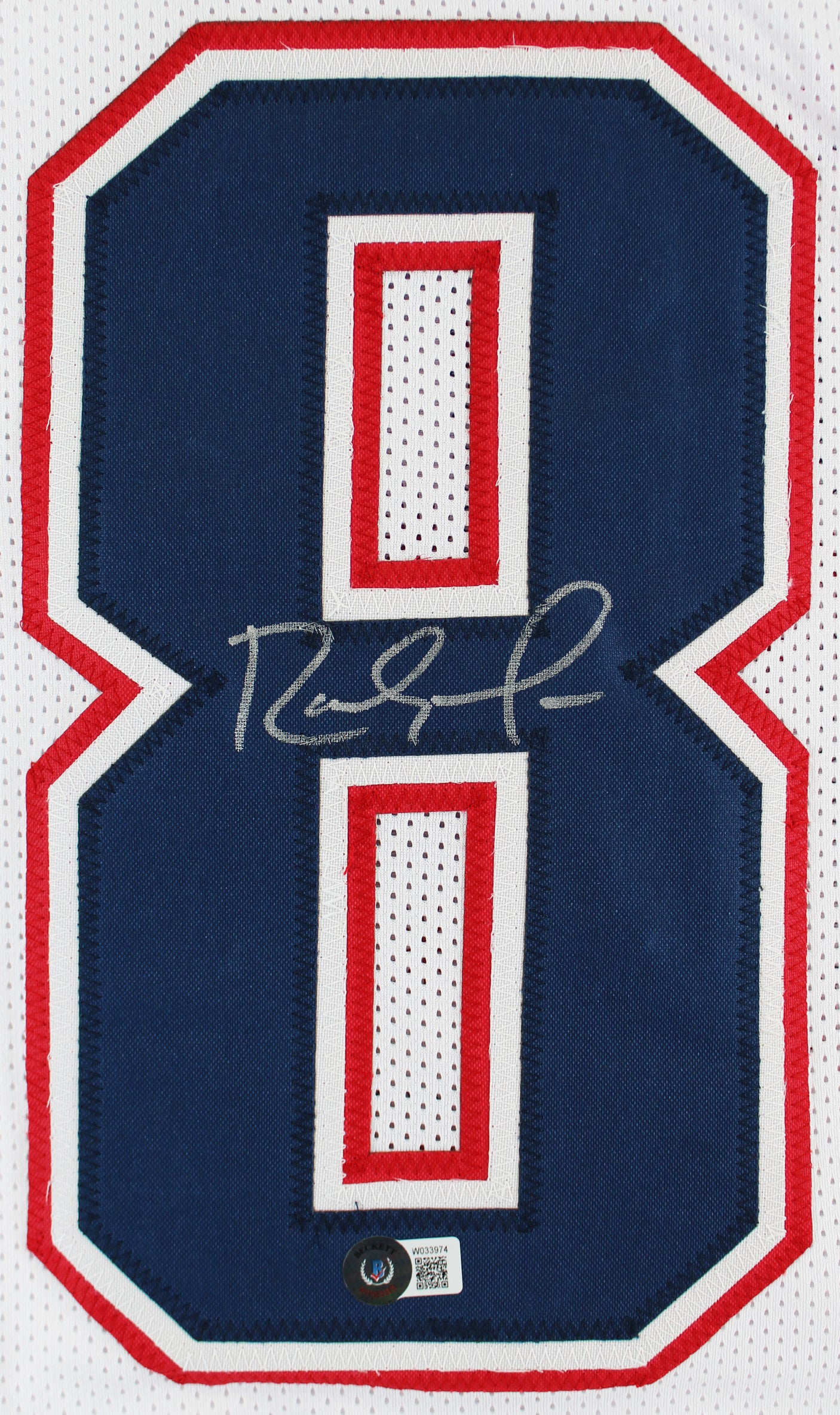 Randy Moss Authentic Signed White Pro Style Jersey Autographed BAS Witnessed