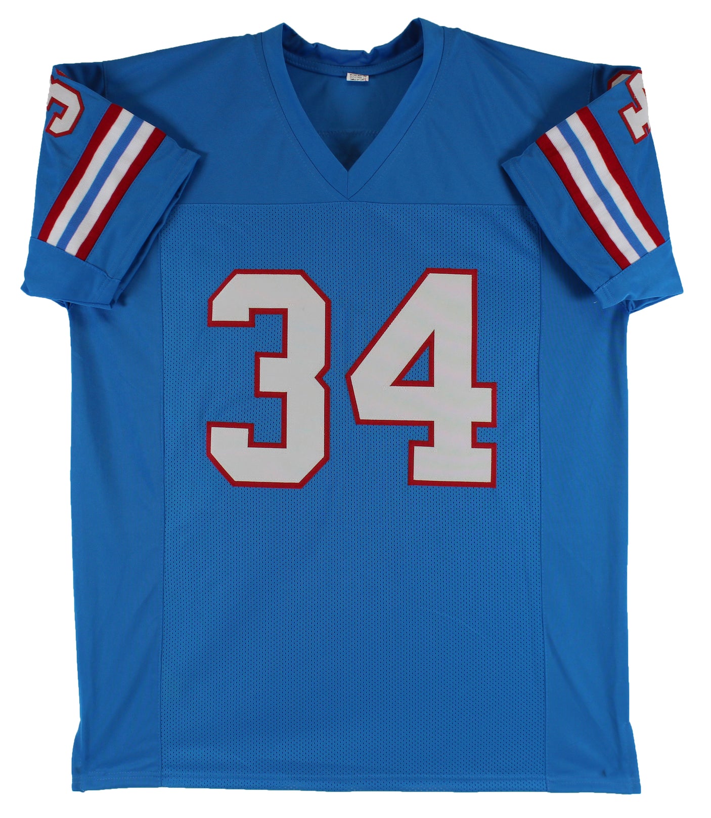 Earl Campbell Authentic Signed Light Blue Pro Style Jersey BAS Witness