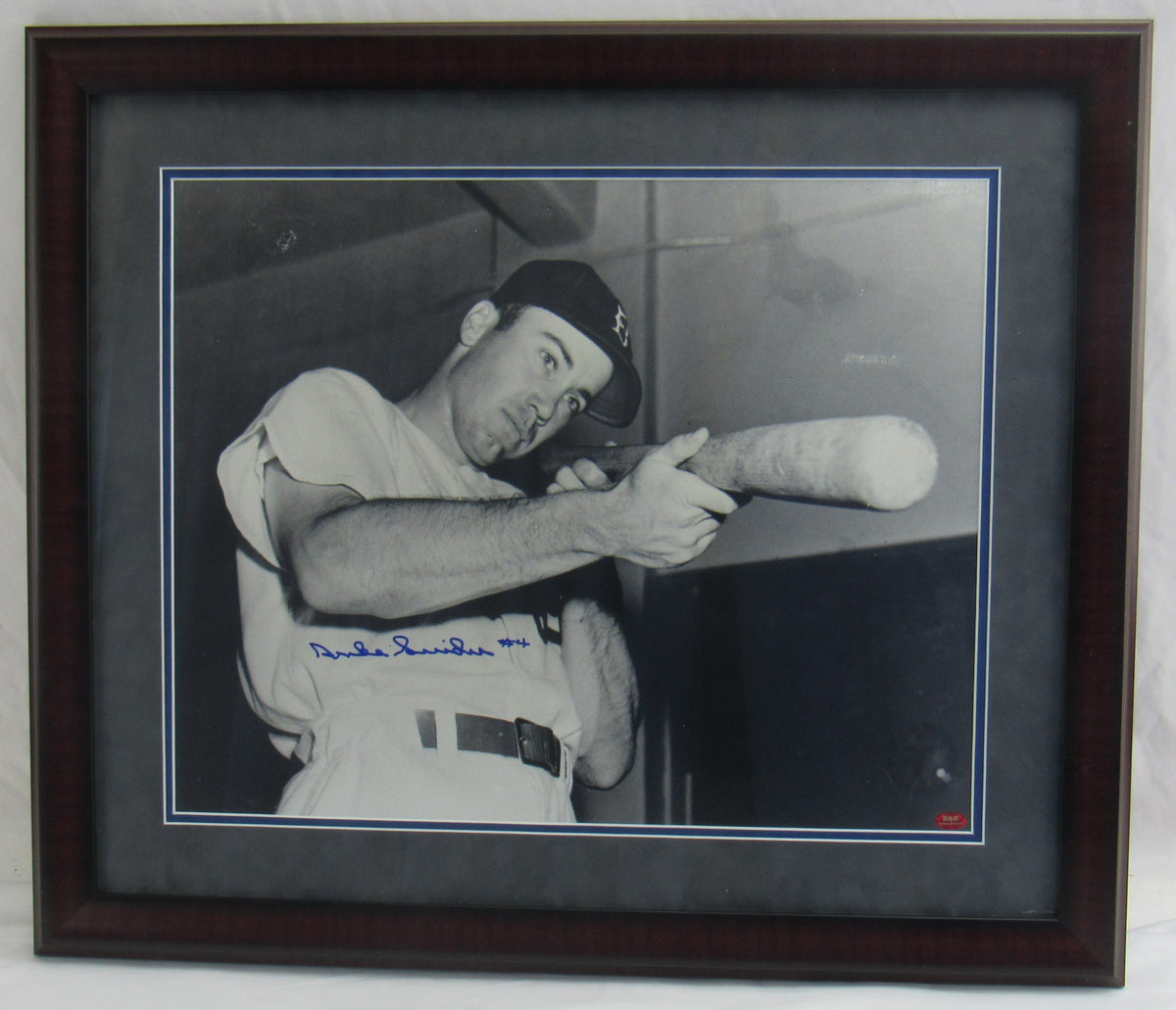 Duke Snider Signed Framed Photo JSA CS78701