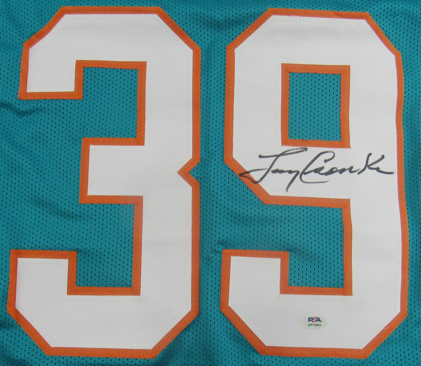 Larry Csonka Signed Auto Replica Dolphins Jersey PSA/DNA